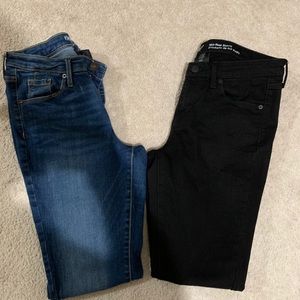 2 pair Mossimo mid rise skinny jeans